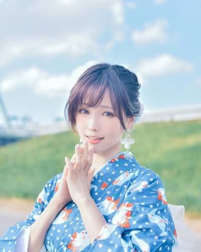 ElyEE子 2023.august A-聖代浴衣 Sundae Yukata [28P-129MB]cos图片下载