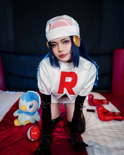 ZinieQ Dawn Pokemon in Team Rocket costume [42P20V-516MB]完整版