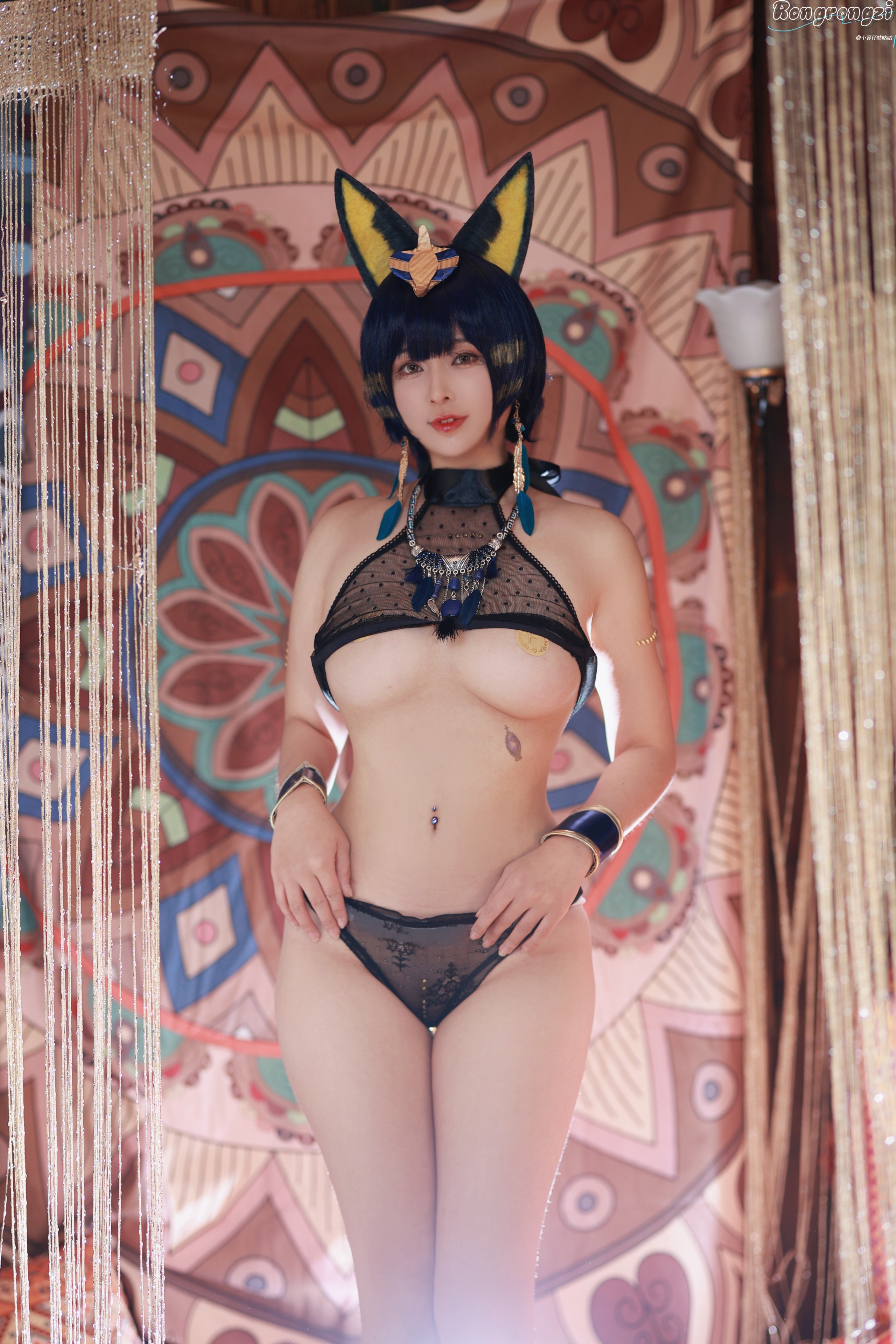 小容仔咕咕咕w 埃及猫【61P-1V-729MB】来看看吧