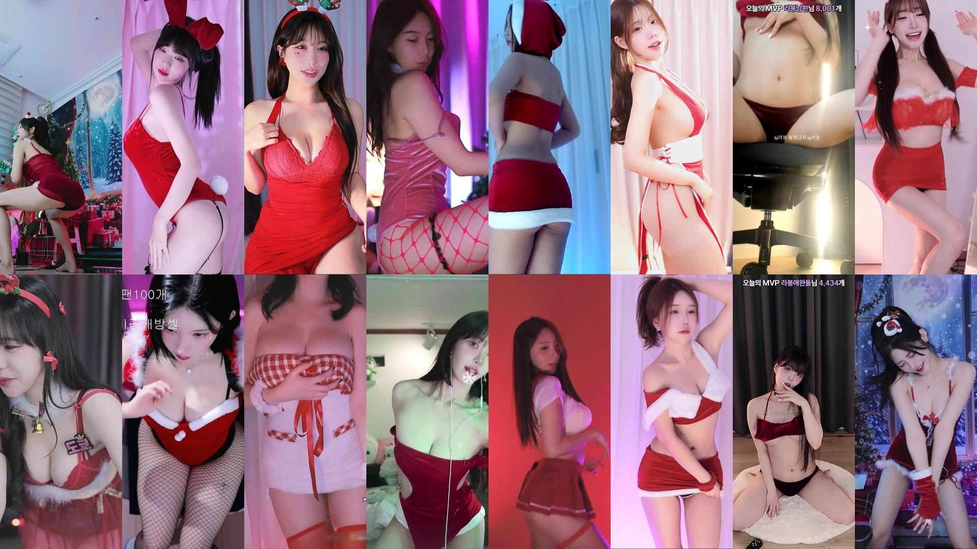 AfreecaTv韩国BJ 24年12月25日录制舞蹈合集-直播分享