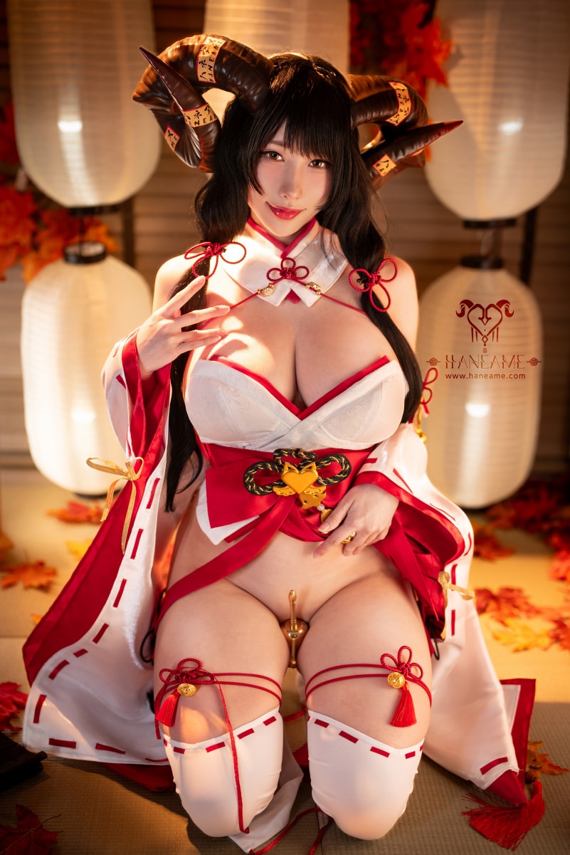 雨波HaneAme – Lustful Goat Miko 邪羊巫女写真书美丽的图片分享