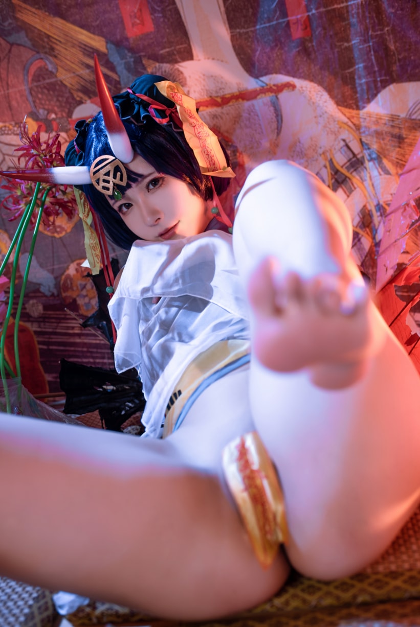Quan冉有点饿 FGO 酒吞童子同人 小僵尸cos图片欣赏