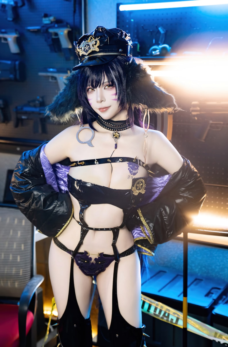 二佐Nisa – 碧蓝航线 武藏 女警cos照片