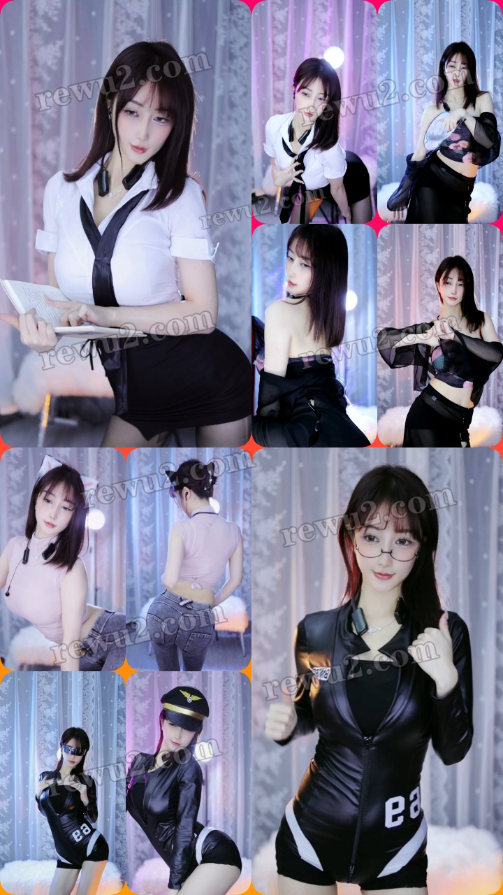 【抖音主播】蕾lay直播跳舞 无水印（10v/1.95g）-舞蹈欣赏