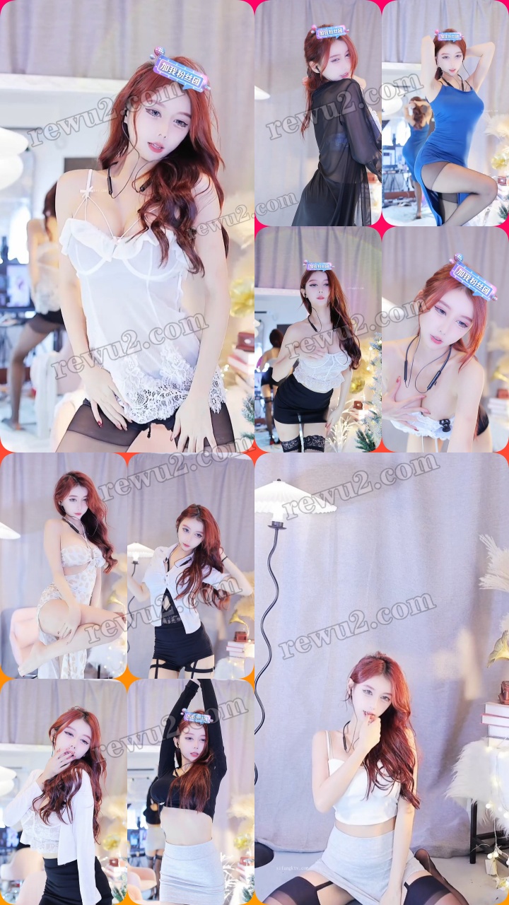 【抖音主播】 万0擦边直播烧舞录屏（14v/1.04g）-舞蹈大全