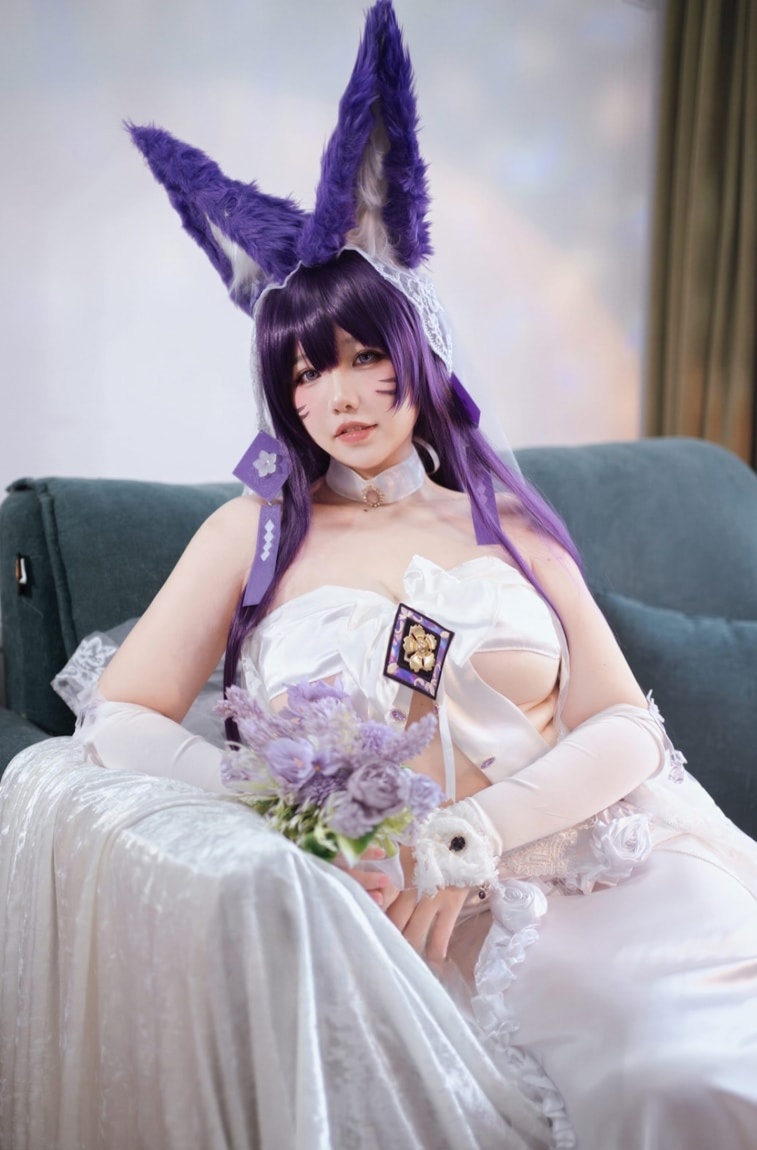 阿半今天很开心 碧蓝航线 武藏誓约花嫁 婚纱最新图片欣赏